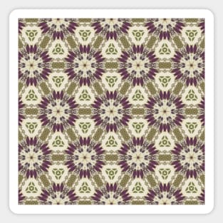 Mauve Sunburst Looking Triangular Pattern - WelshDesignsTP003 Magnet